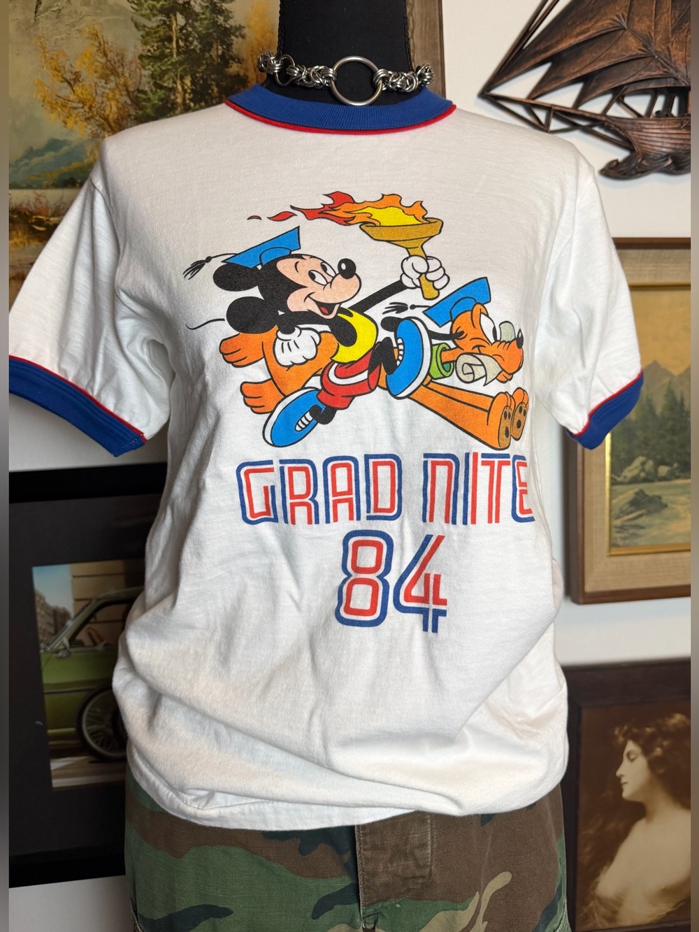 1984 Disney Grad Nite T-Shirt New Old Stock Size Small